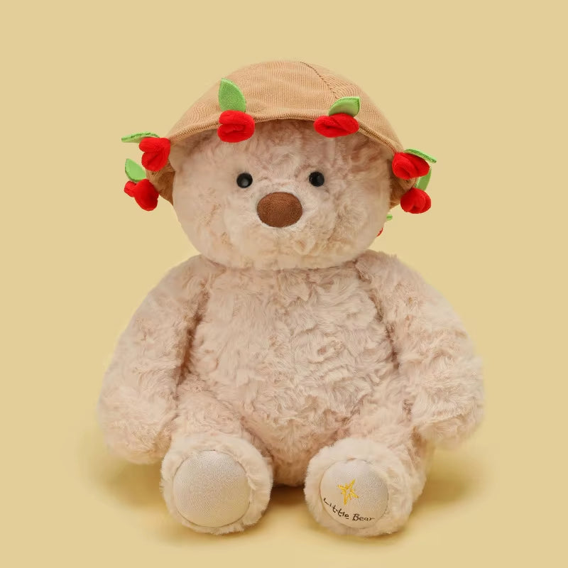 New Hot Sale Teddy Bear with Roses Plush Toy Soft Bear Stuffed Doll Romantic Gift for Lover Home Decor Girls Birthday Gift